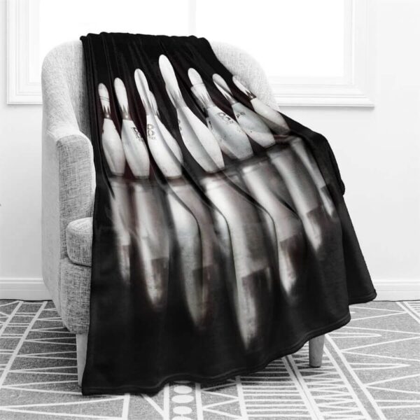 Bowling Ball Fleece Blanket Sherpa Blanket