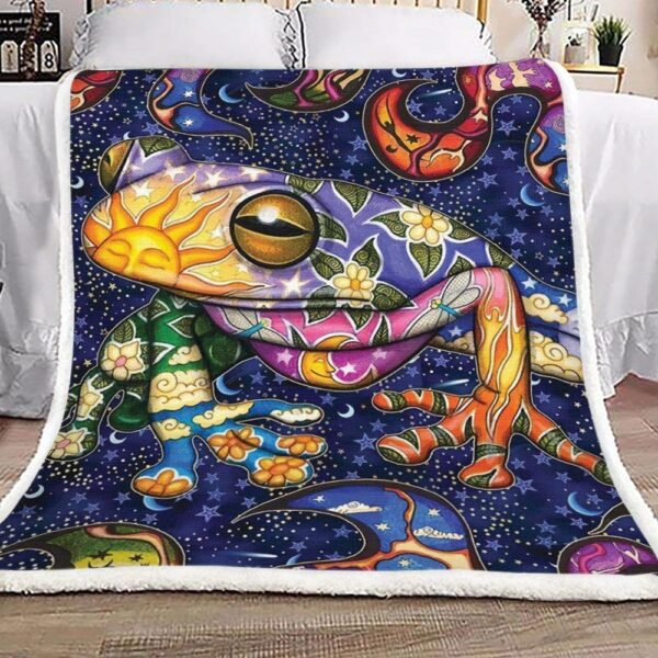 Frog Fleece Blanket Sherpa Blanket