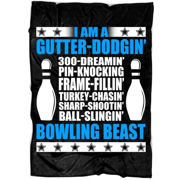 Play Bowling Fleece Blanket Sherpa Blanket