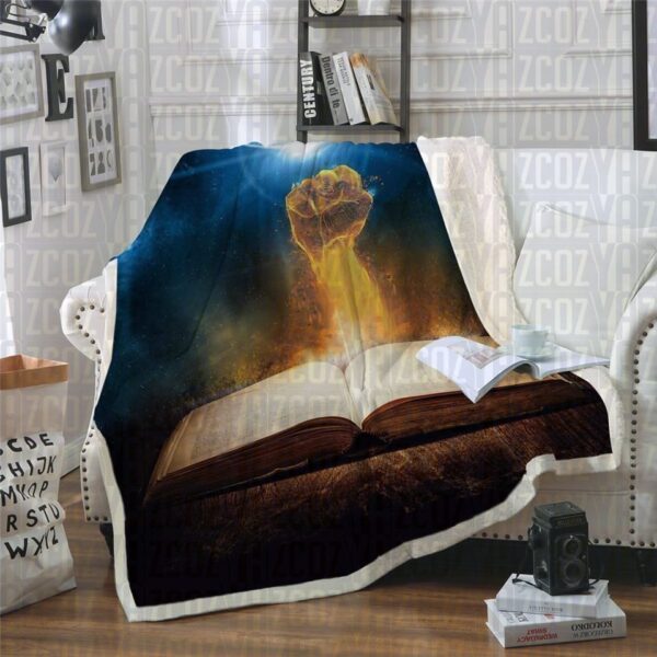 Knowledge Is Power Fleece Blanket Sherpa Blanket