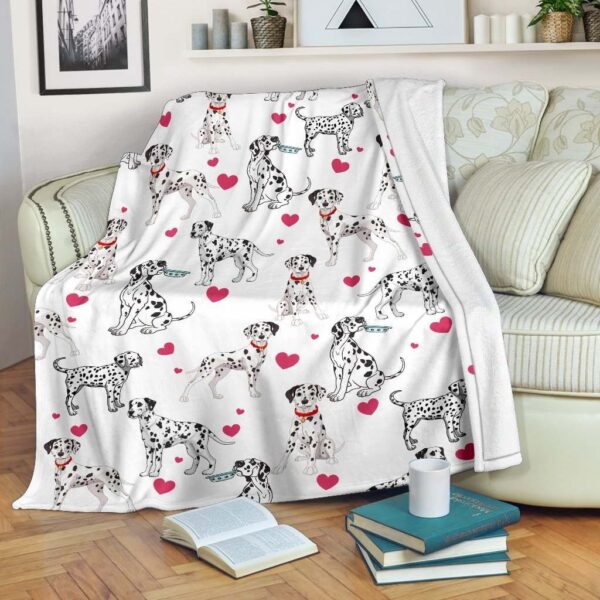 Dalmatian Fleece Blanket Sherpa Blanket
