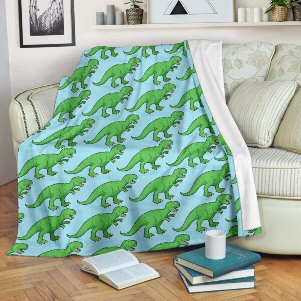 T rex Dinosaur Fleece Blanket Sherpa Blanket