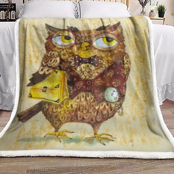 Owl Teacher Fleece Blanket Sherpa Blanket