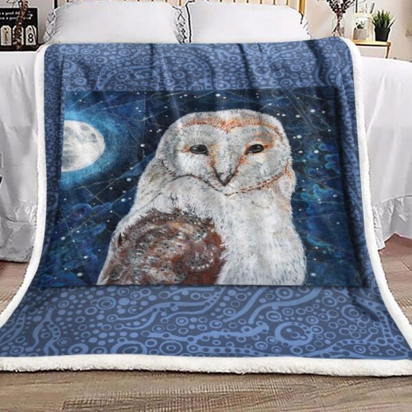 Owl Fleece Blanket Sherpa Blanket