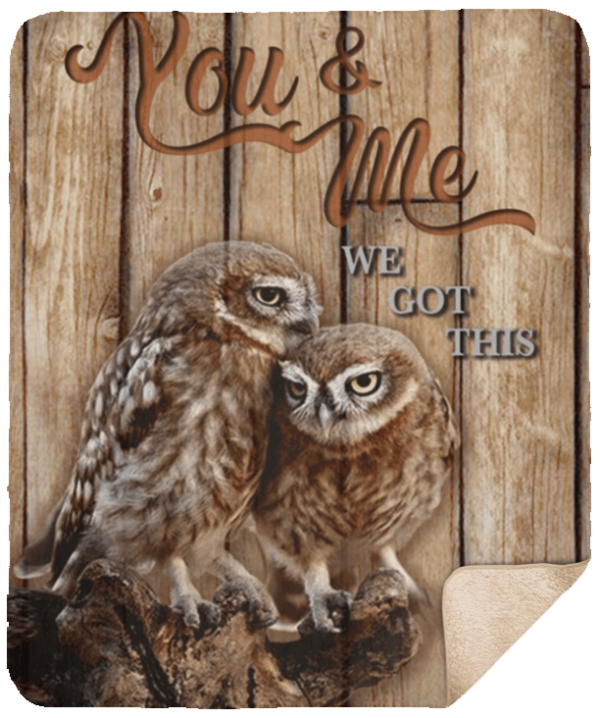 Owl Fleece Blanket Sherpa Blanket