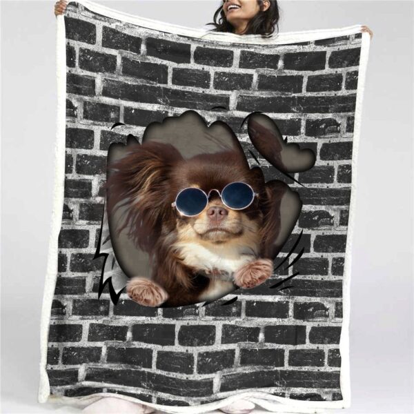 Chihuahua Style Fleece Blanket Sherpa Blanket