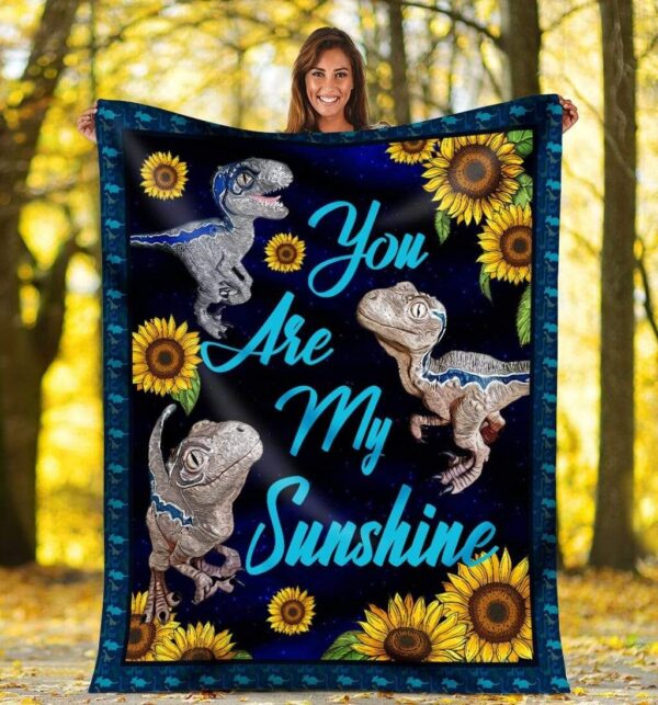 Dinosaur Fleece Blanket Sherpa Blanket