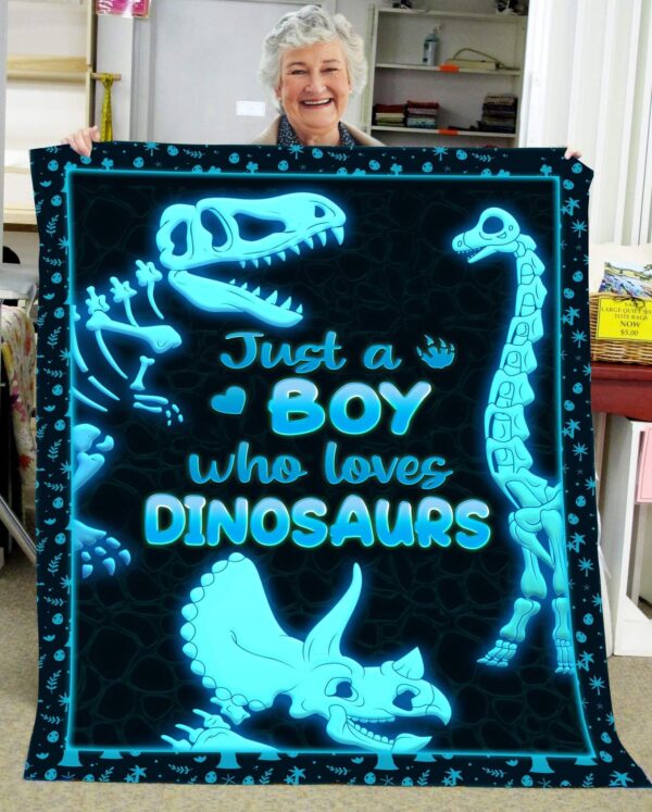 Dinosaur Fleece Blanket Sherpa Blanket