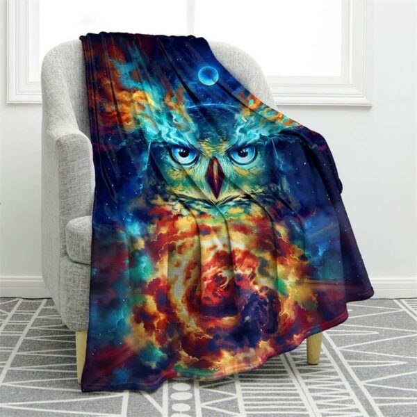 Owl Fleece Blanket Sherpa Blanket