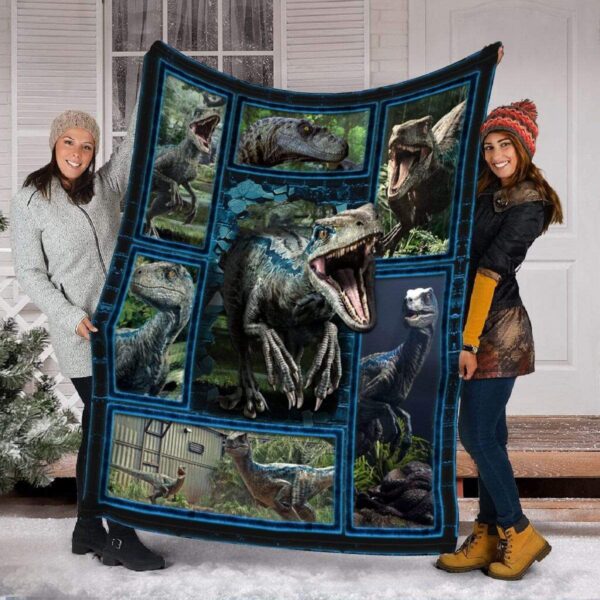 Dinosaur Fleece Blanket Sherpa Blanket