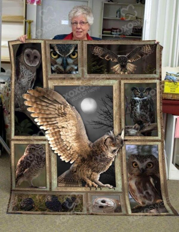 Owl 3d Fleece Blanket Sherpa Blanket