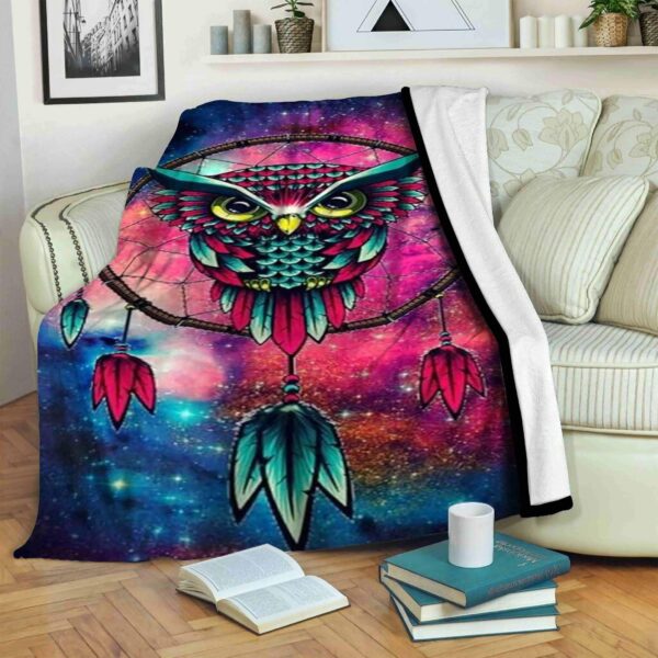 Owl Fleece Blanket Sherpa Blanket