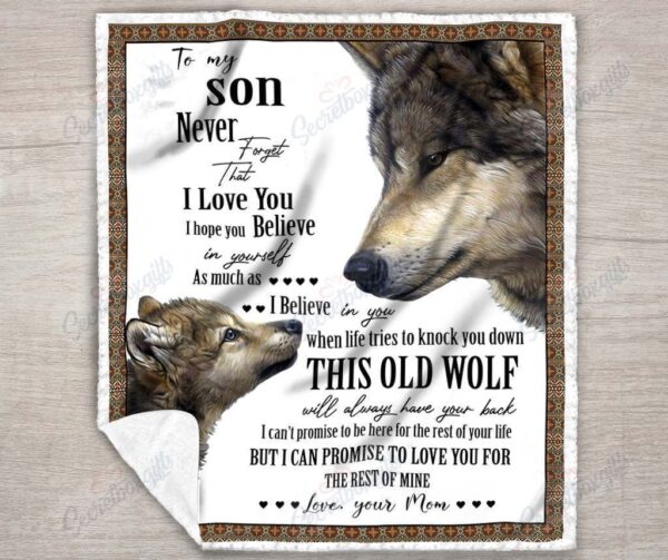 Son To My Son Fleece Blanket Sherpa Blanket
