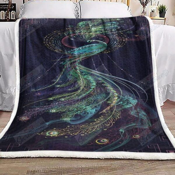 Peacock Beauty Fleece Blanket Sherpa Blanket
