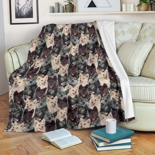 Mudi Full Face Fleece Blanket Sherpa Blanket