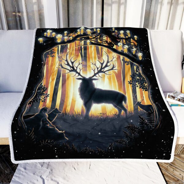 The God Of The Forest Fleece Blanket Sherpa Blanket