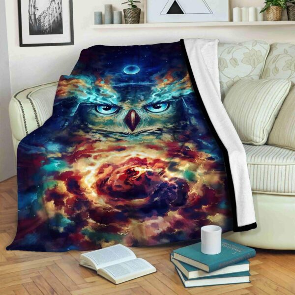Owl Fleece Blanket Sherpa Blanket
