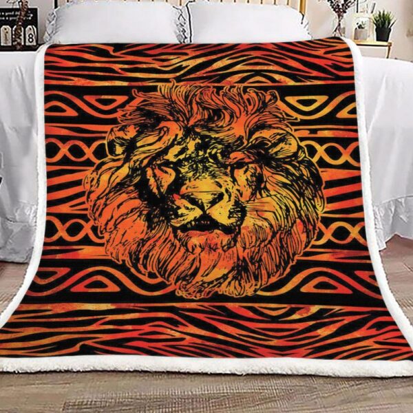 Lion Fleece Blanket Sherpa Blanket