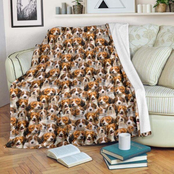 Kooikerhondje Full Face Fleece Blanket Sherpa Blanket