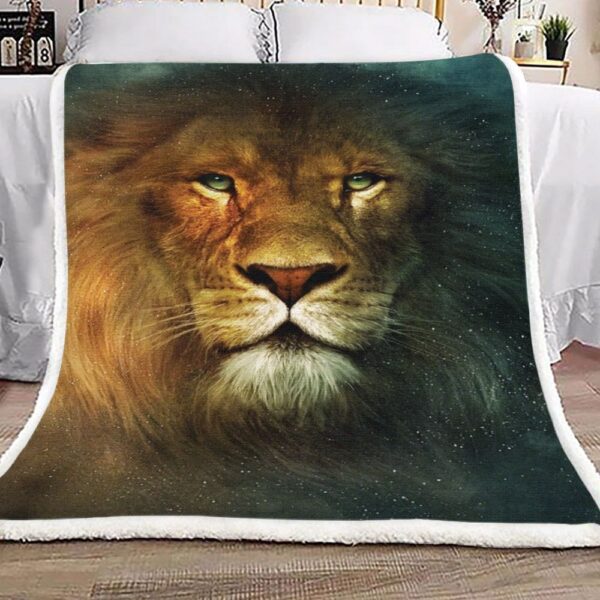 Lion Fleece Blanket Sherpa Blanket