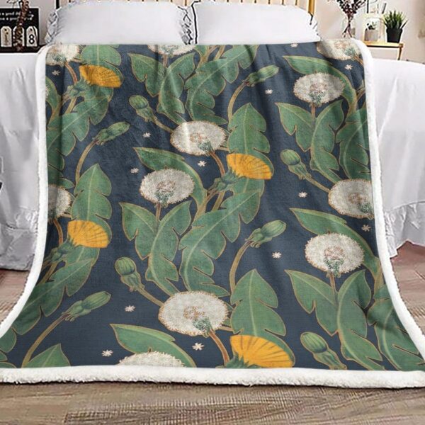 Dandelion Fleece Blanket Sherpa Blanket