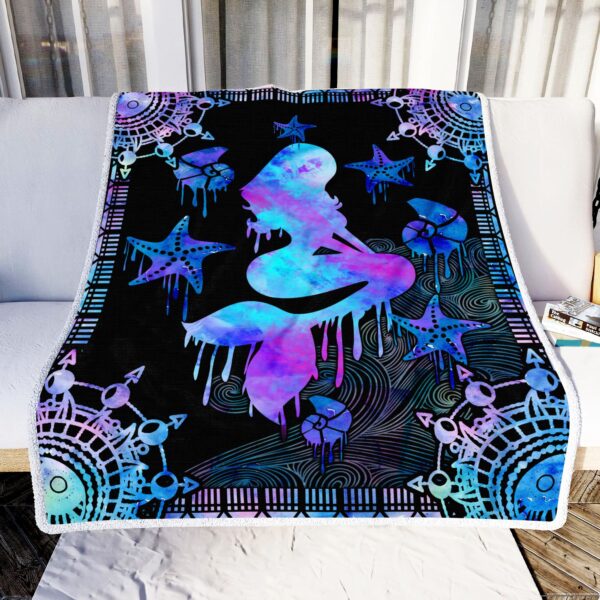 Mermaid Fleece Blanket Sherpa Blanket