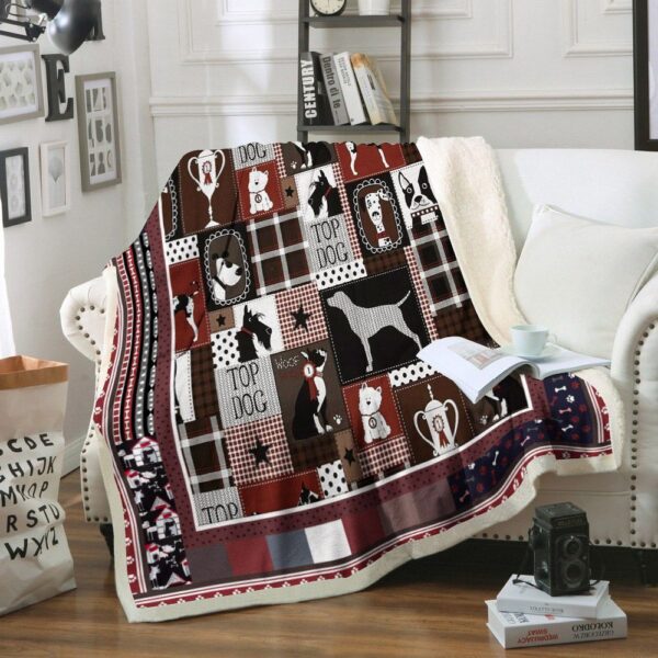 Dog Fleece Blanket Sherpa Blanket
