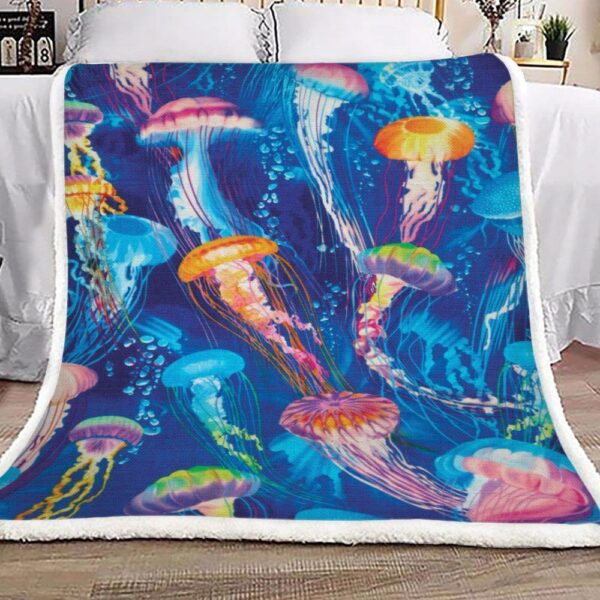 Jelly Fish Fleece Blanket Sherpa Blanket