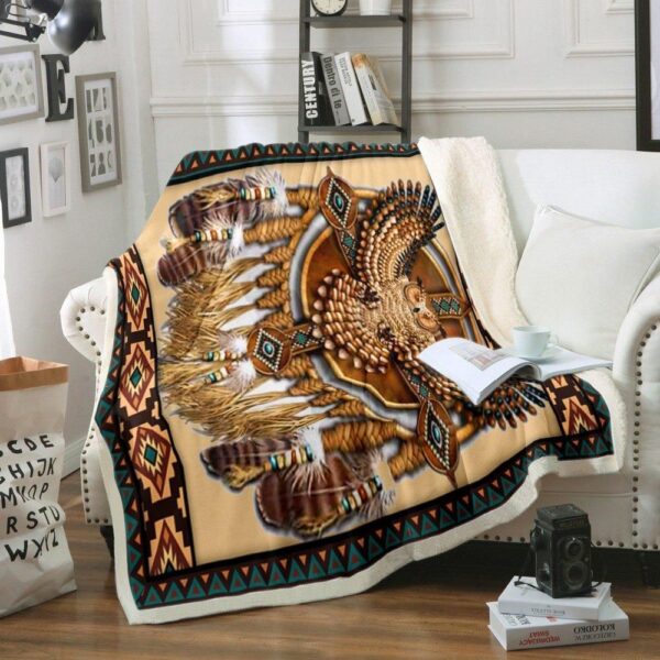 Owl Fleece Blanket Sherpa Blanket