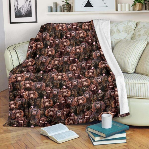 Boykin Spaniel Full Face Fleece Blanket Sherpa Blanket