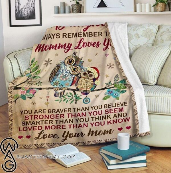 Owl Fleece Blanket Sherpa Blanket