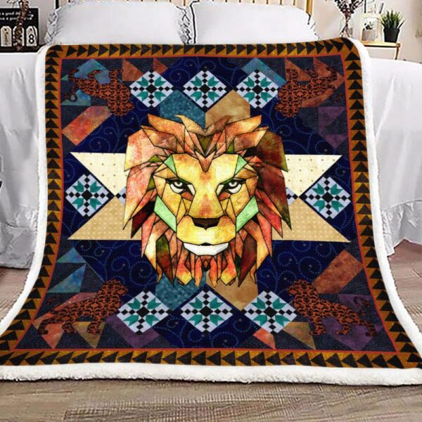 Lion Fleece Blanket Sherpa Blanket