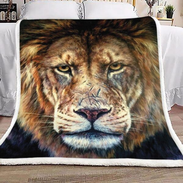Lion Fleece Blanket Sherpa Blanket