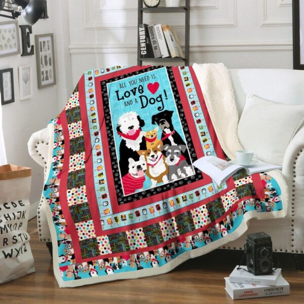 Dog Fleece Blanket Sherpa Blanket