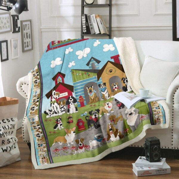 Dog Fleece Blanket Sherpa Blanket