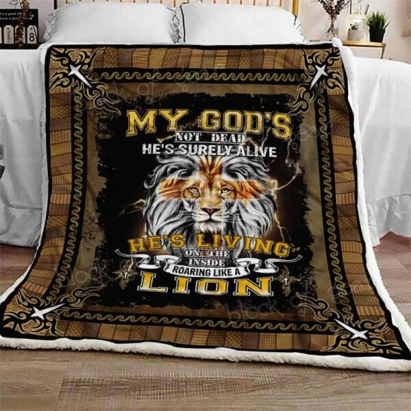 Lion Fleece Blanket Sherpa Blanket