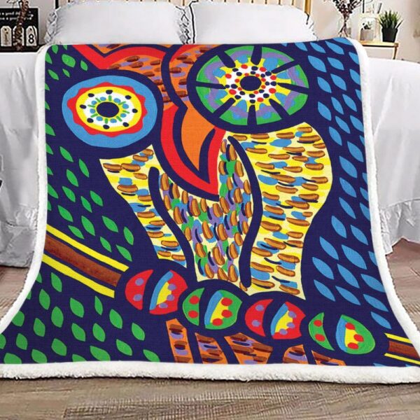 Owl Fleece Blanket Sherpa Blanket