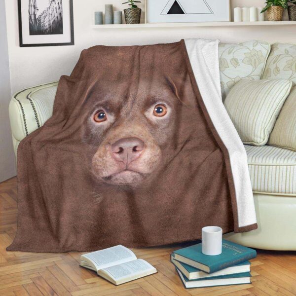 Patterdale Terrier Face Hair Fleece Blanket Sherpa Blanket