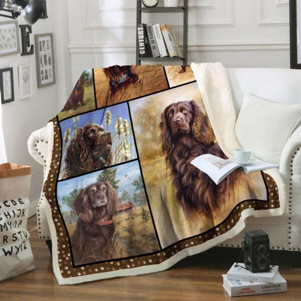 Boykin Spaniel Dog Fleece Blanket Sherpa Blanket