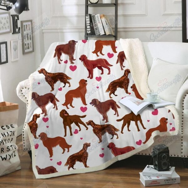 Irish Setter Fleece Blanket Sherpa Blanket