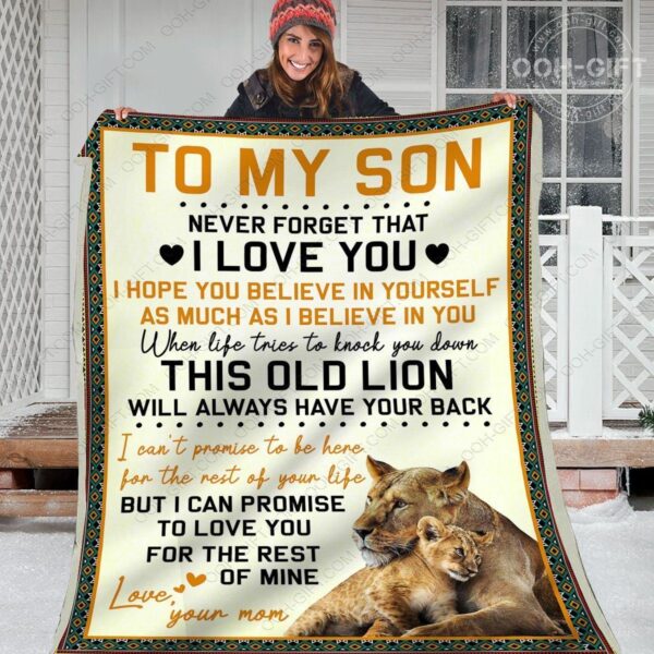 Son Lion Fleece Blanket Sherpa Blanket