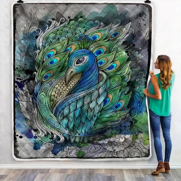 Peacock Beautiful Art Fleece Blanket Sherpa Blanket