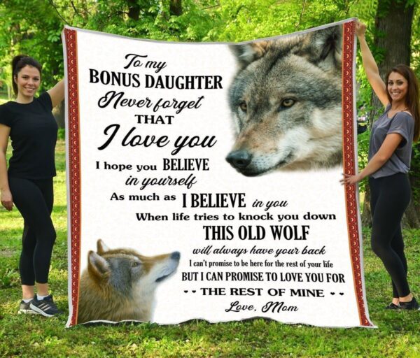 Bonus Daughter Love You For The Rest Of Mine Fleece Blanket Sherpa Blanket