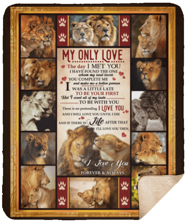 Lion Fleece Blanket Sherpa Blanket