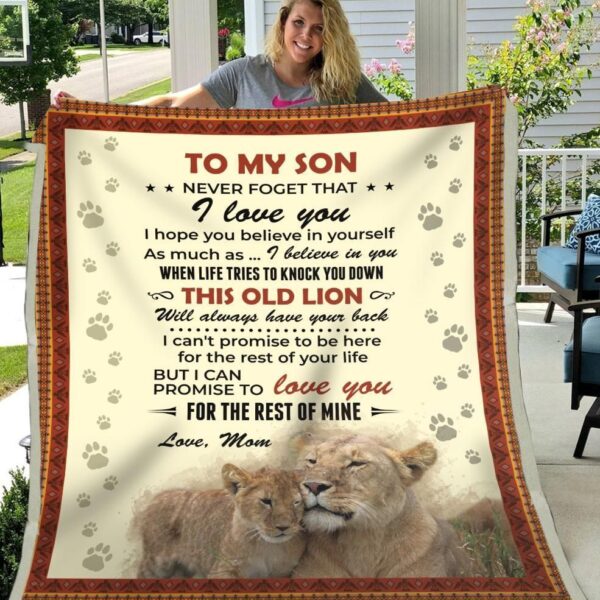 Son Love You For The Rest Of Mine Fleece Blanket Sherpa Blanket