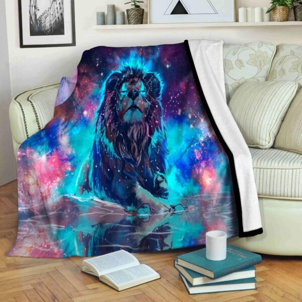 Lion Fleece Blanket Sherpa Blanket