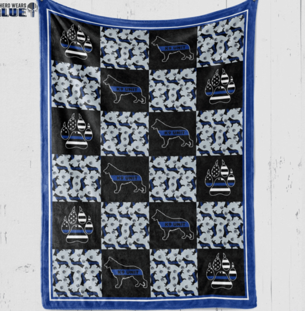K9 Unit Unit Dog Fleece Blanket Sherpa Blanket