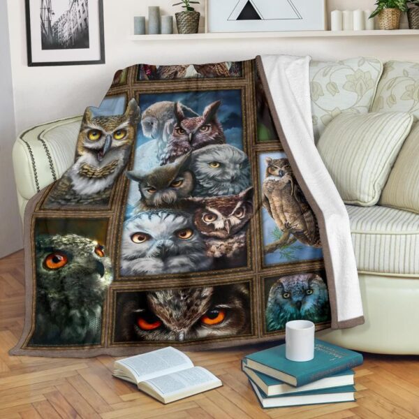 Owl To Frames Fleece Blanket Sherpa Blanket
