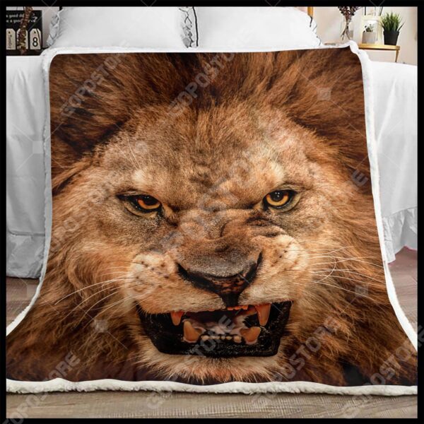 Lion Fleece Blanket Sherpa Blanket