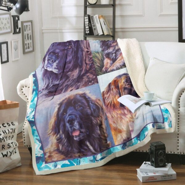 Leon Berger Dog Fleece Blanket Sherpa Blanket